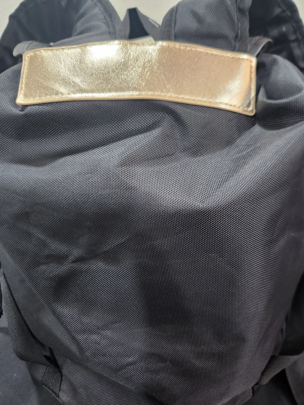 Men's Versace Backpack with Gold Accents